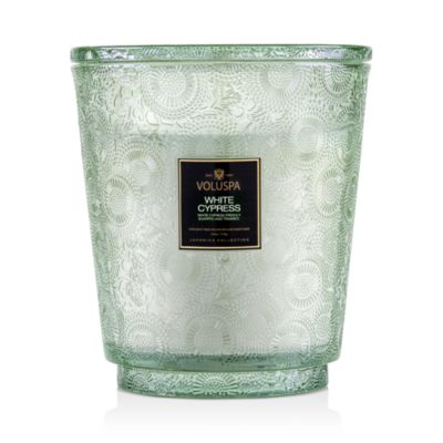 White Cyprus 5-Wick Mini Hearth Candle