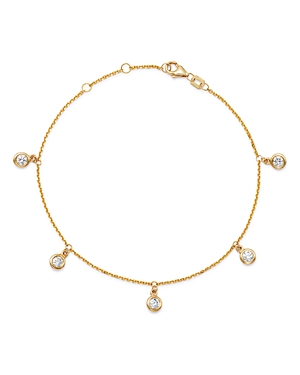 Bloomingdale's Diamond Bezel-Set Droplet Bracelet in 14K Yellow Gold, 0.50 ct. t.w. - 100% Exclusive