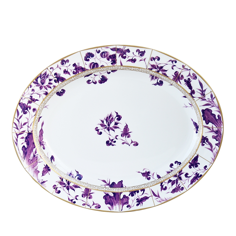 Bernardaud Prunus Oval Platter, 15"