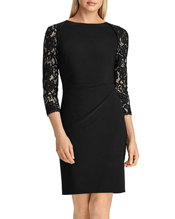 Ralph Lauren Jersey & Lace Dress | Bloomingdale's