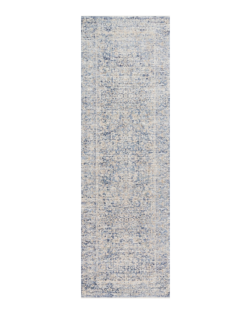 Loloi Pandora Pan-01 Runner Area Rug, 2'6 X 16' In Blue/gold
