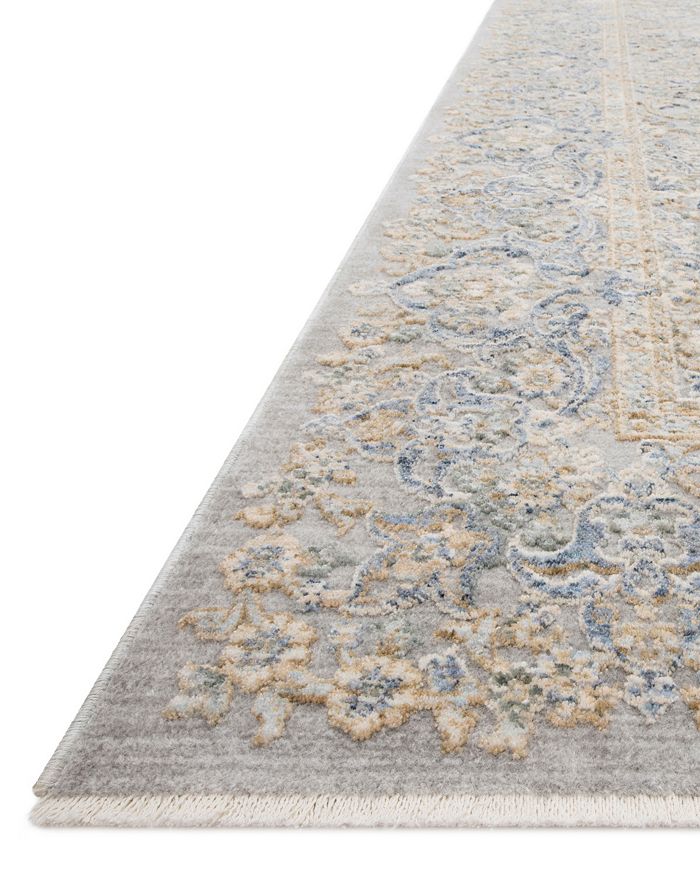 Loloi Pandora Pan-01 Round Area Rug, 7'10 In Stone/gold
