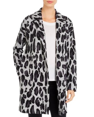 T Tahari Leopard Print Sweater Coat | Bloomingdale's