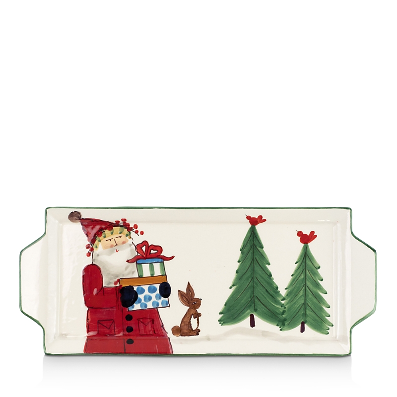 Vietri 2019 Limited Edition Old St. Nick Rectangular Platter In Misc