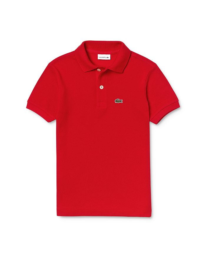 Shop Lacoste Boys' Classic Pique Polo Shirt - Little Kid, Big Kid In Medium Red
