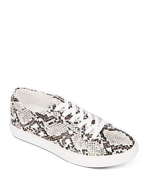 Kenneth Cole Women's Kam Snake-embossed Sneakers In Off White