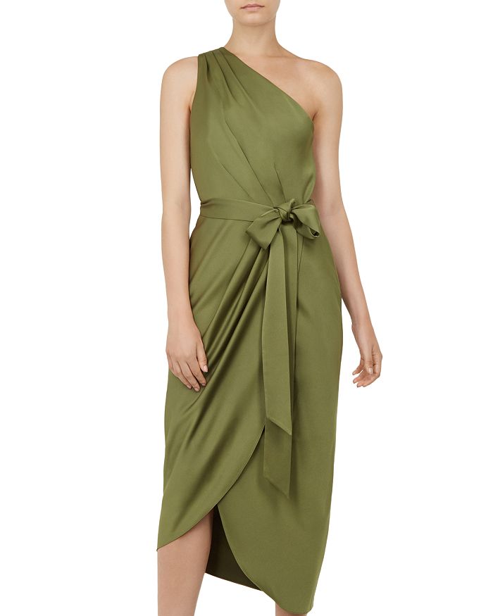 Ted Baker Gabie One Shoulder Draped Dress Bloomingdale s