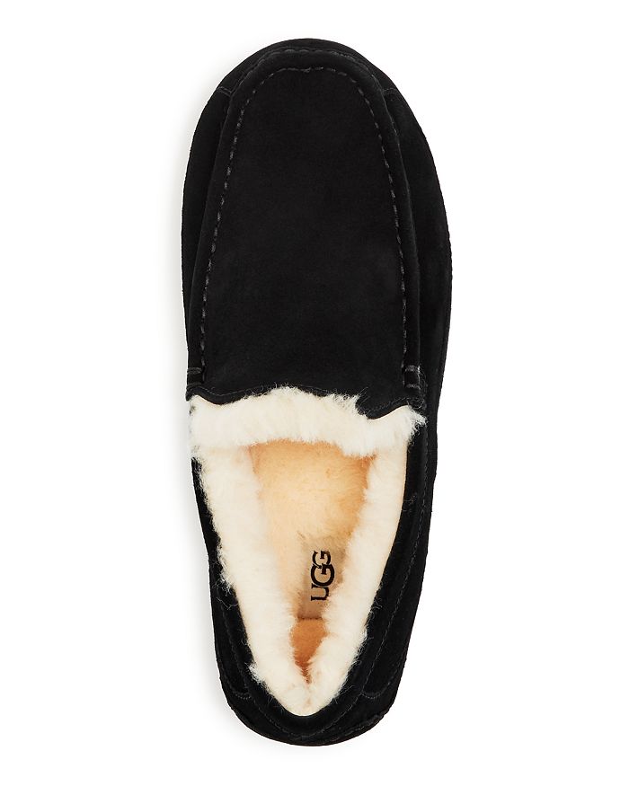 Shop Ugg Men's Ascot Moc Toe Slippers In Black