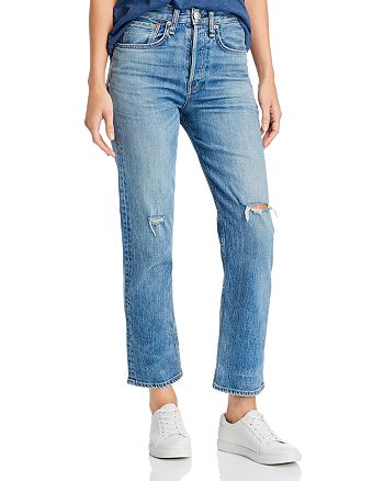 Rag Bone Maya High Rise Ankle Straight Leg Jeans In Orian Bloomingdale S