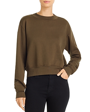 Cotton Citizen Milan Cotton Crewneck Sweatshirt In Palm