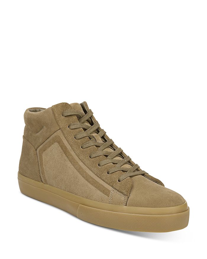 Vince Men's Fynn Suede Mid-top Sneakers In Flint | ModeSens