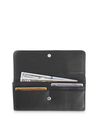 Leather RFID Blocking Clutch Wallet
