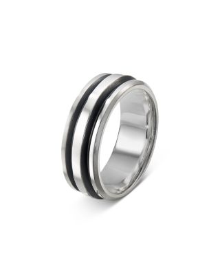 Men's Sterling Silver Deco Ring