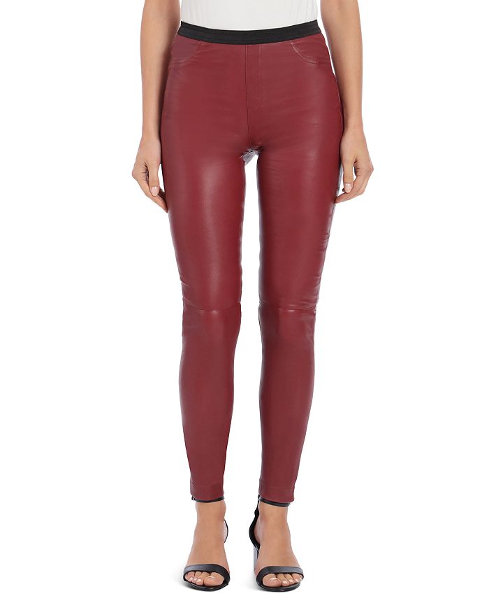 Bagatelle.city Bagatelle. City Stretch Leather Leggings In Paprika ...