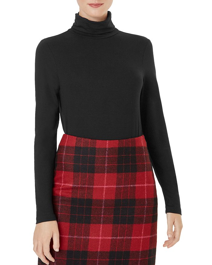Hobbs London Mischa Turtleneck Top In Black