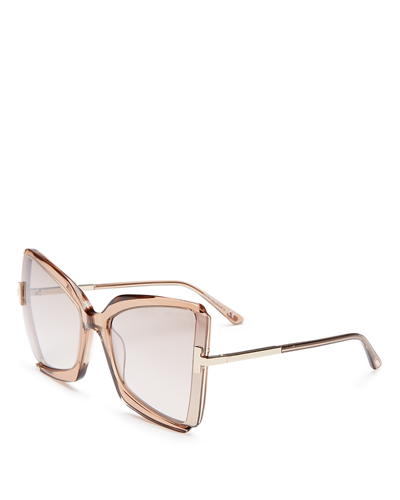 Tom Ford Gia Butterfly Sunglasses, 63mm · OS