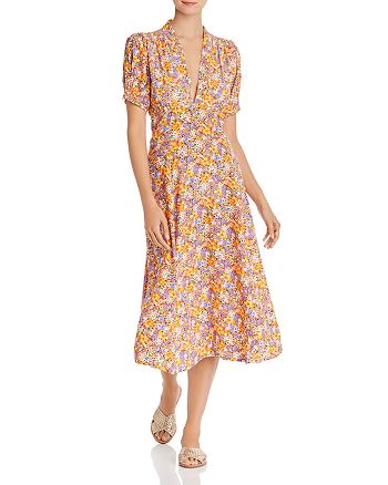 Faithfull the Brand Meadows Floral Print Midi Dress | Bloomingdale's