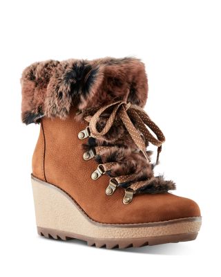 Waterproof Wedge Heel Booties 