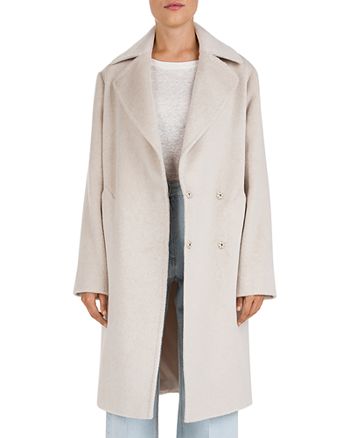 Gerard Darel Plazza Double-Breasted Concealed-Snap Coat | Bloomingdale's