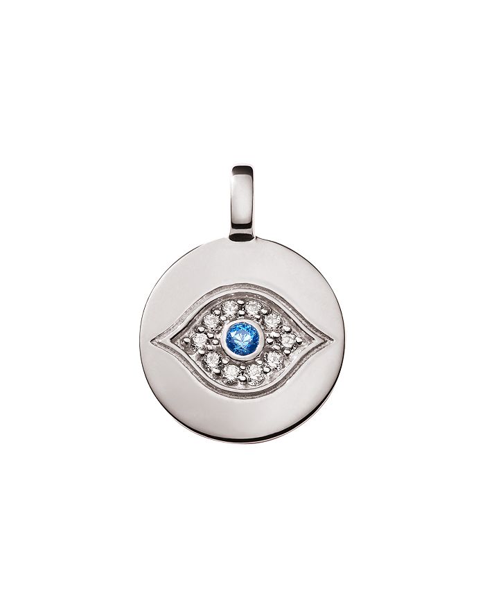 CHARMBAR REVERSIBLE EVIL EYE CHARM IN STERLING SILVER OR 14K GOLD-PLATED STERLING SILVER,SP006995R1A01