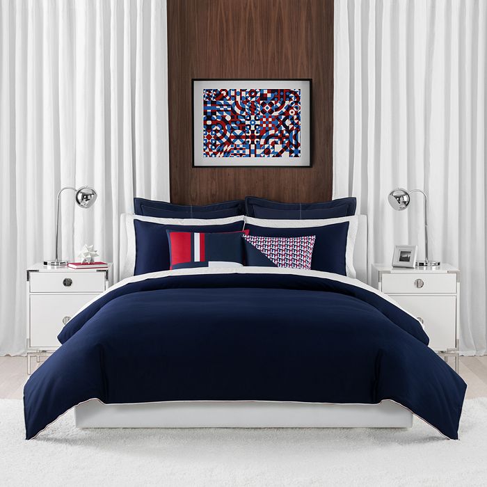 Tommy Hilfiger Classic Pique Duvet Cover Set King Bloomingdale S