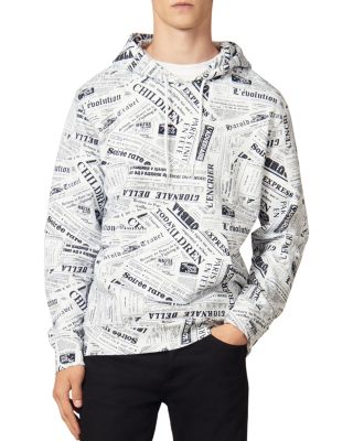 Sandro Newspaper Print Hoodie Bloomingdale s