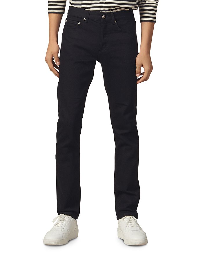 Shop Sandro Slim Fit Jeans In Dark Black