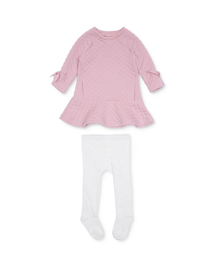 Habitual Kids Girls' Waverly Quilted Dress & Tights Set - Baby