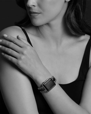 Smart Caviar Black Ceramic Apple™ Watch Bracelet, 38-44mm