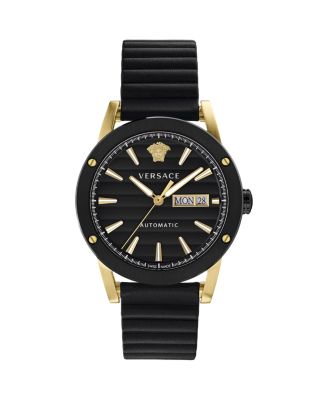 Gold toned aiakos outlet automatic watch