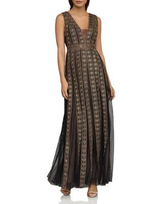 Bcbgmaxazria Tulle Lace Gown In Black Combo ModeSens