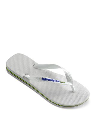 havaianas white flip flops