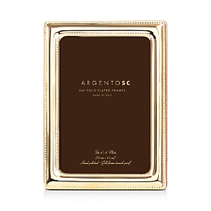 Argento Sc Double Bead Frame, 4 X 6 In Gold