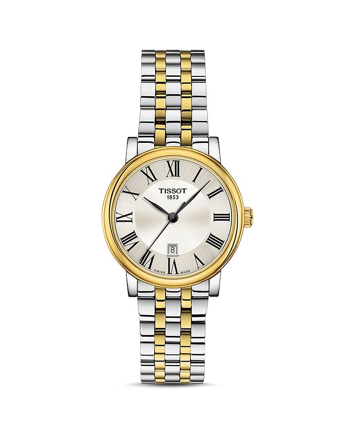 Shop Tissot Carson Premium Lady Watch, 30mm In Silver/gold
