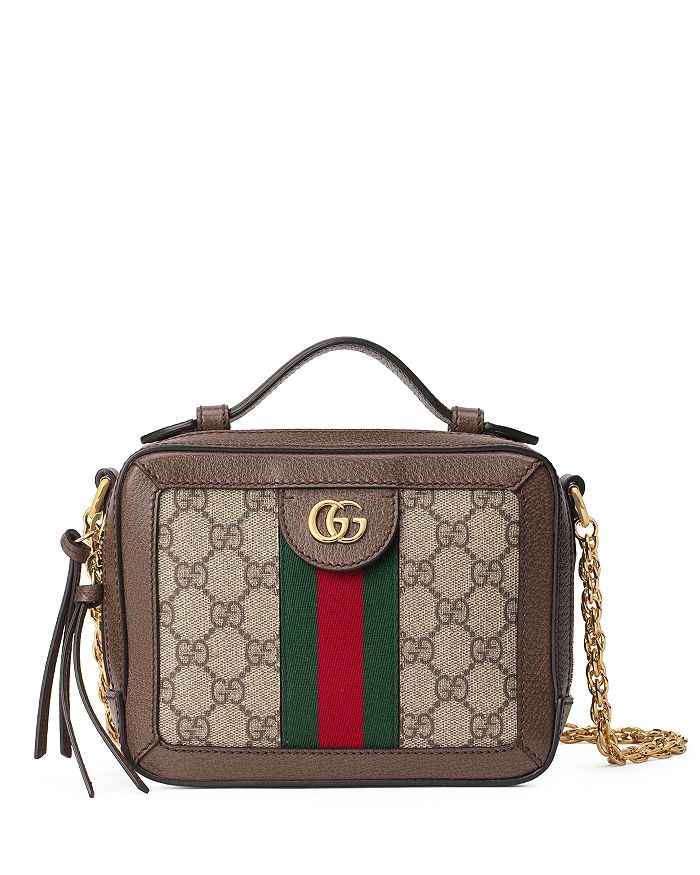 GUCCI: Ophidia GG mini bag with Web band - Beige