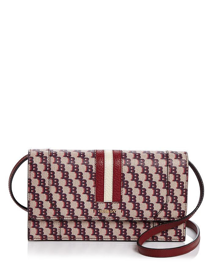 Bally Stafford Chain Wallet In Multired/gold
