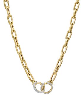 Zoe Lev - 14K Yellow Gold Diamond Chain Necklace, 16"
