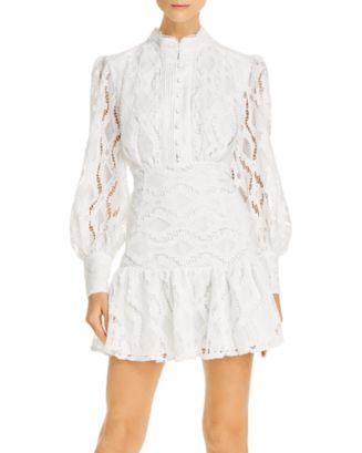 Bardot Remy Lace Long Sleeve Mini Dress | Bloomingdale's