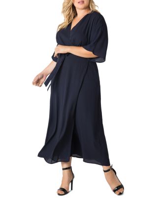 standards & practices Olivia Kimono-Sleeve Maxi Wrap Dress | Bloomingdale's