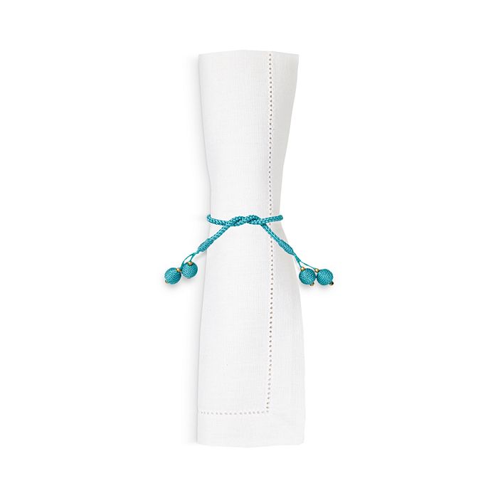 Mode Living Porto Napkin Ring, Set Of 4 In Aqua