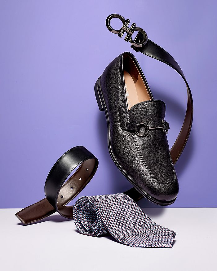 asten gancini bit leather loafers