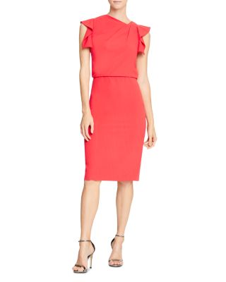business casual red dress