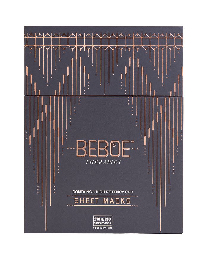 BEBOE THERAPIES HIGH POTENCY CBD FACE MASKS, SET OF 5,BT-002-M