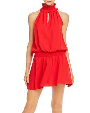 AMANDA UPRICHARD KIMMIE SMOCKED SLEEVELESS MINI DRESS,GE-20270