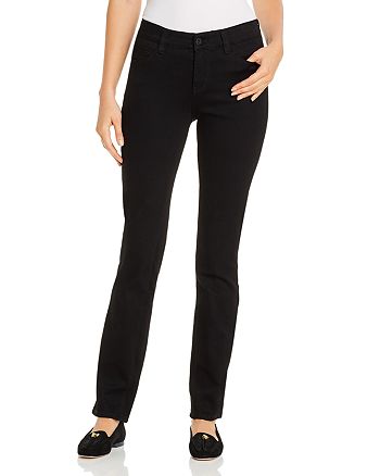 Ruby Mid Rise Straight Leg Jeans in Black Void Bloomingdales Women Clothing Jeans Straight Jeans 