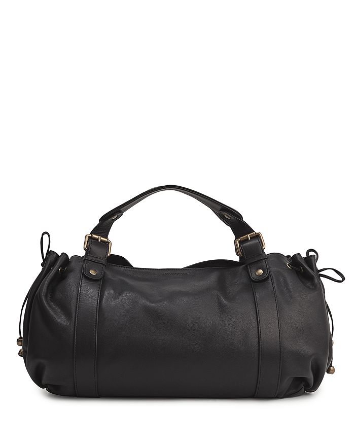 Gerard Darel 24 Leather Handbag In Black