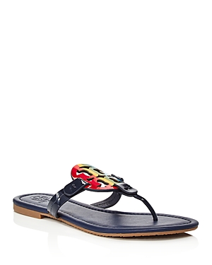 Tory Burch Women's Miller Thong Sandals In Bright Rainbow