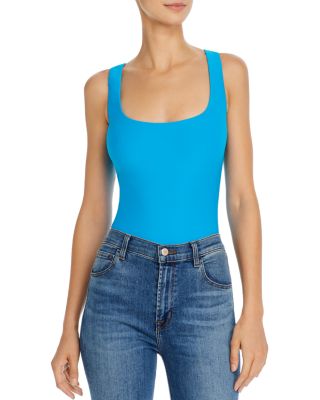 ALIX NYC Mott White Scoopneck Tank Bodysuit – ALIX NYC