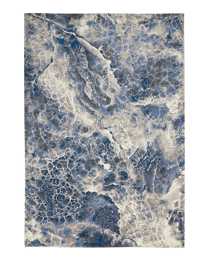 Calvin Klein Gradient Rug - Marble, 7'9 X 9'9 In Blue/gray
