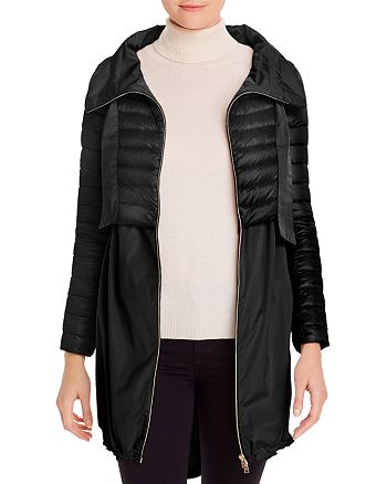 Herno - Cropped Down Overlay Coat